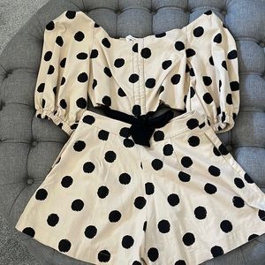Polka dot set.